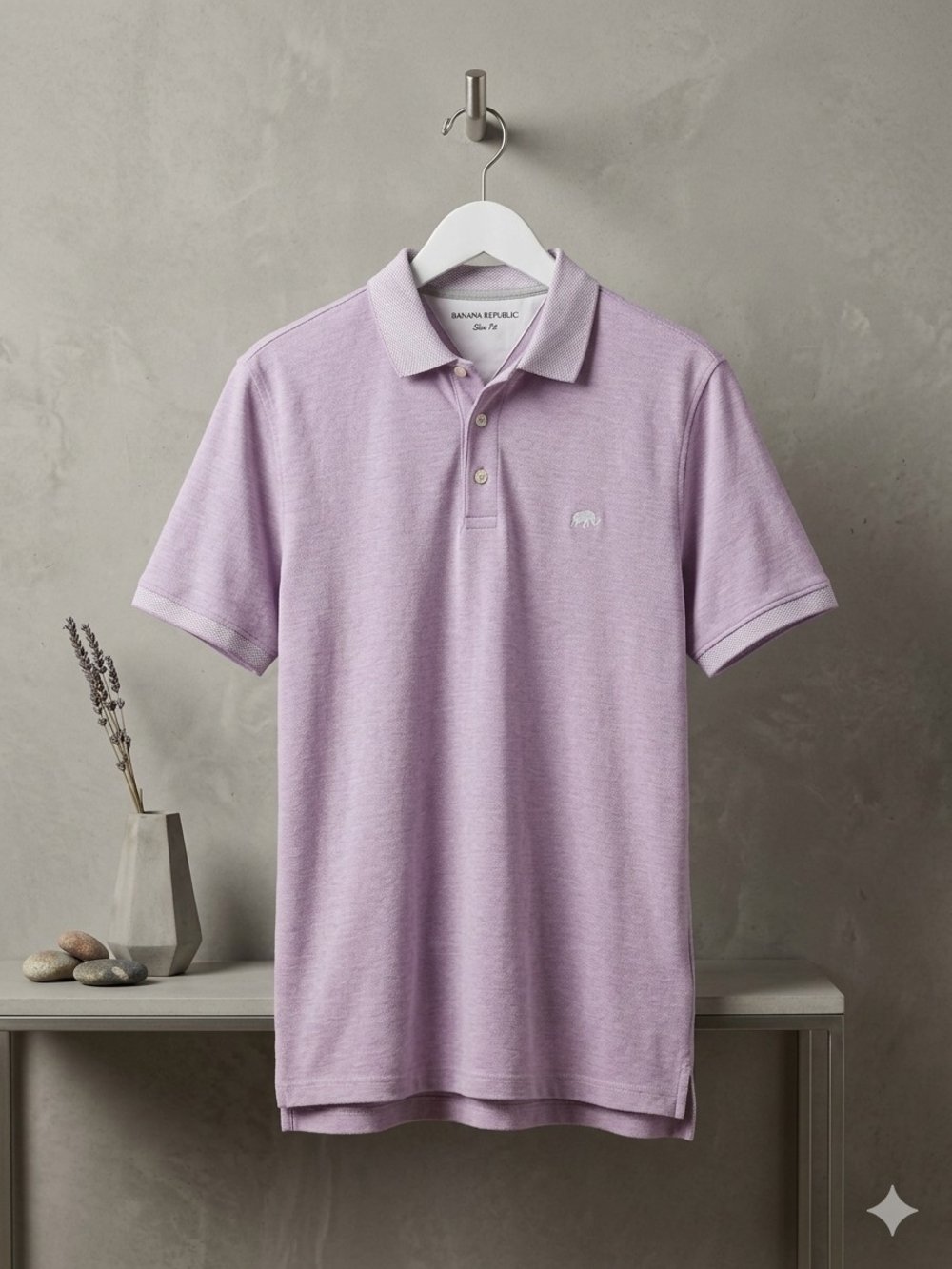Banana Republic Men’s Lilac Polo Shirt